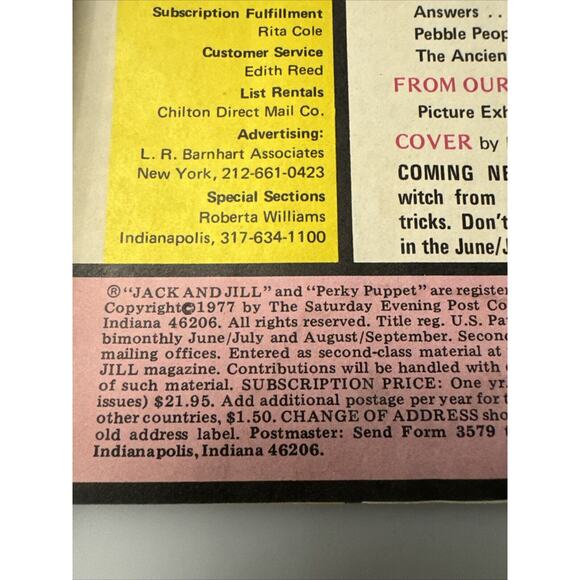 Vtg May 1977 No 5 Jack and Jill Child's Magazine Gorilla on Cover By BB Sams - Picture 6 of 7